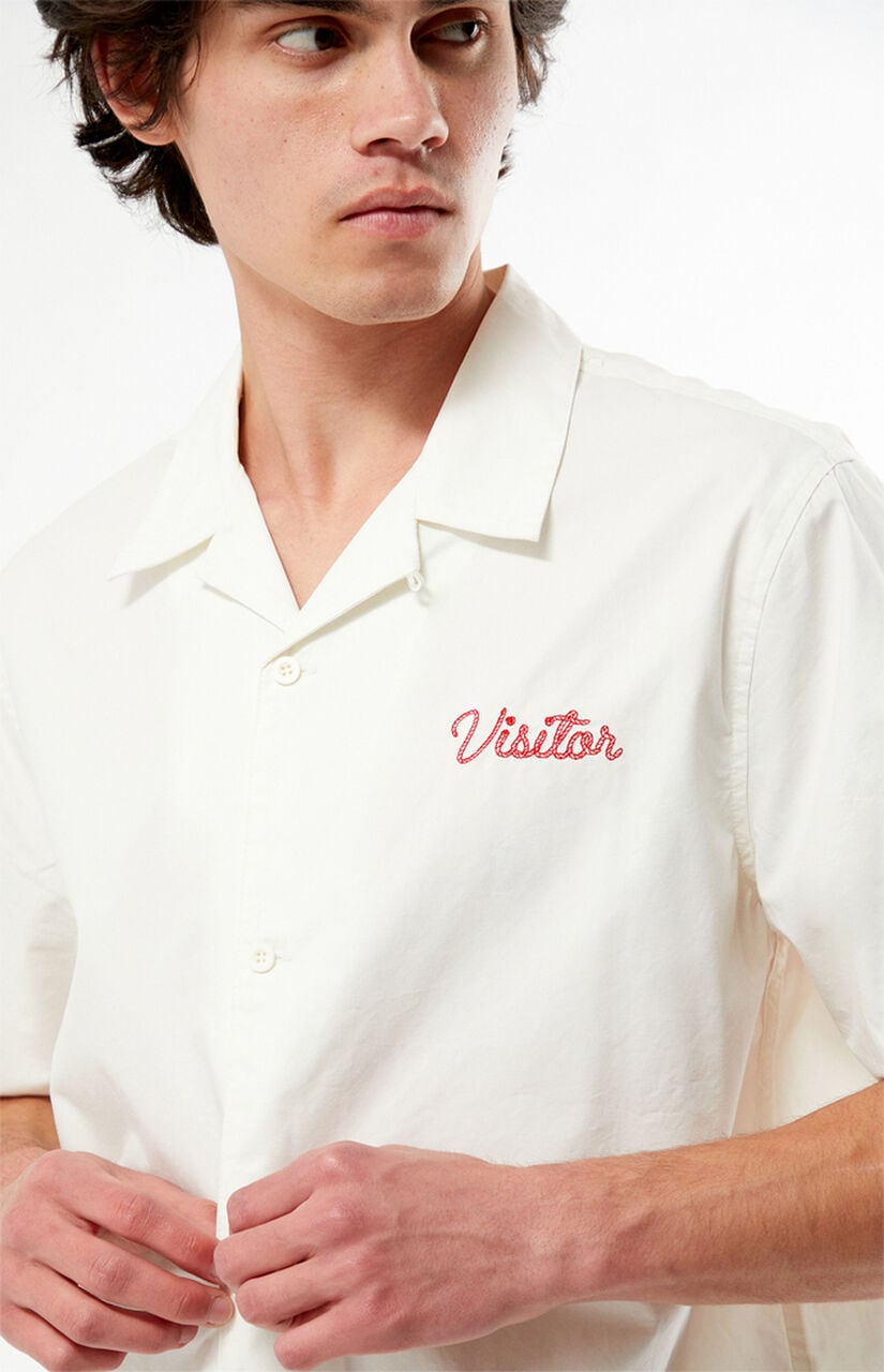 Farms White Woven Camp Shirt