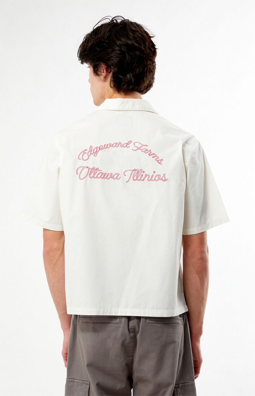 Farms White Woven Camp Shirt