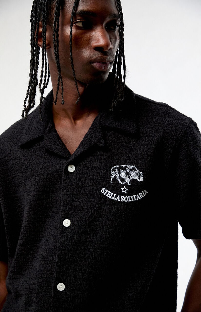 Bishop Embroidered Camp Shirt
