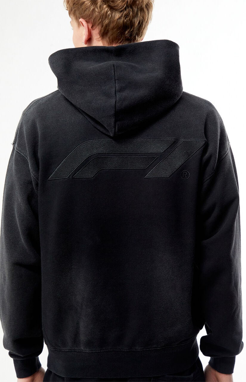 x Pacsun Las Vegas Washed Black Logo Hoodie