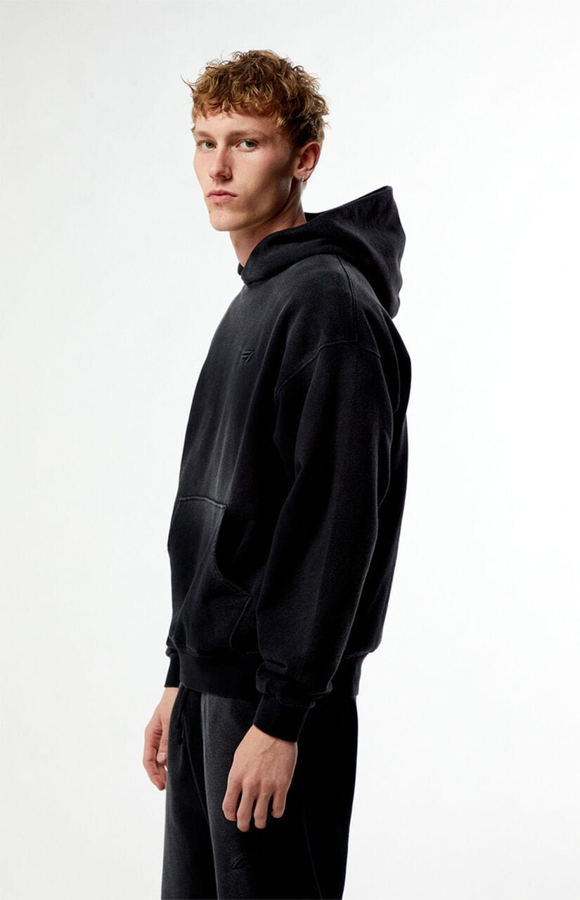 x Pacsun Las Vegas Washed Black Logo Hoodie