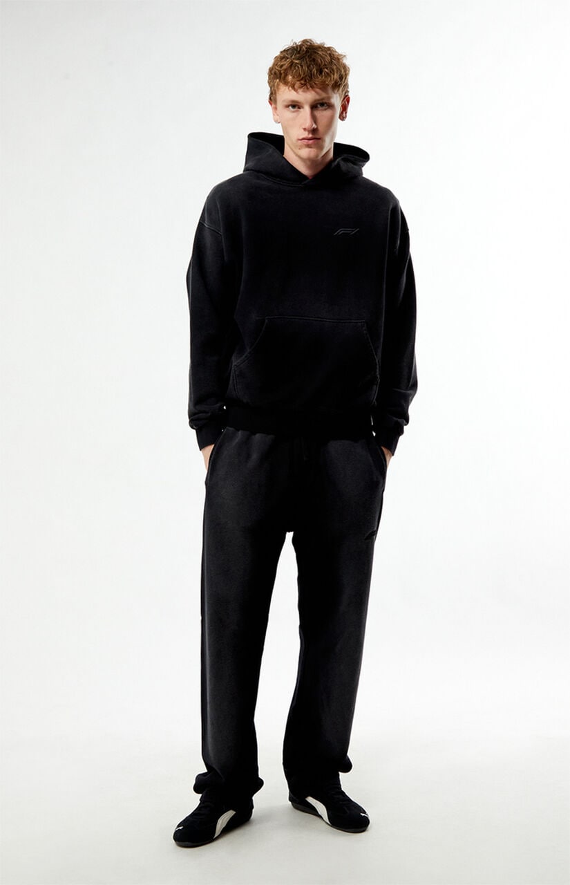 x Pacsun Las Vegas Washed Black Logo Hoodie