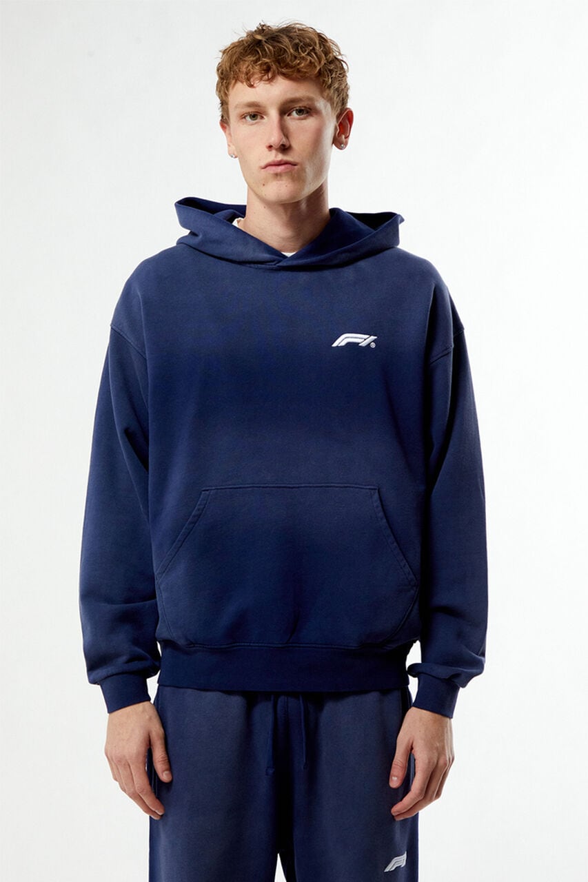 x Pacsun Las Vegas Washed Blue Logo Hoodie