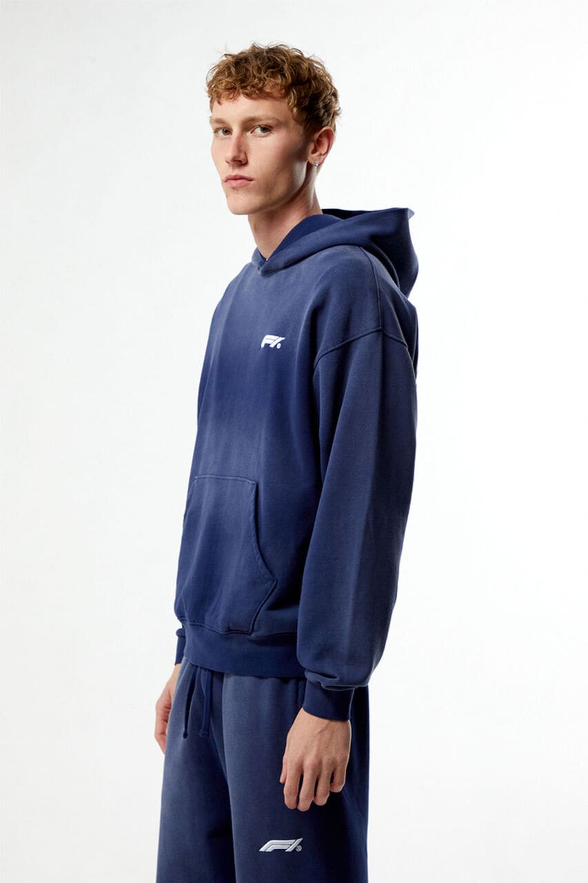 x Pacsun Las Vegas Washed Blue Logo Hoodie