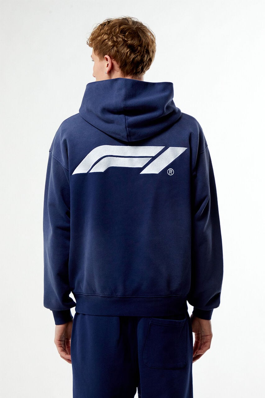 x Pacsun Las Vegas Washed Blue Logo Hoodie