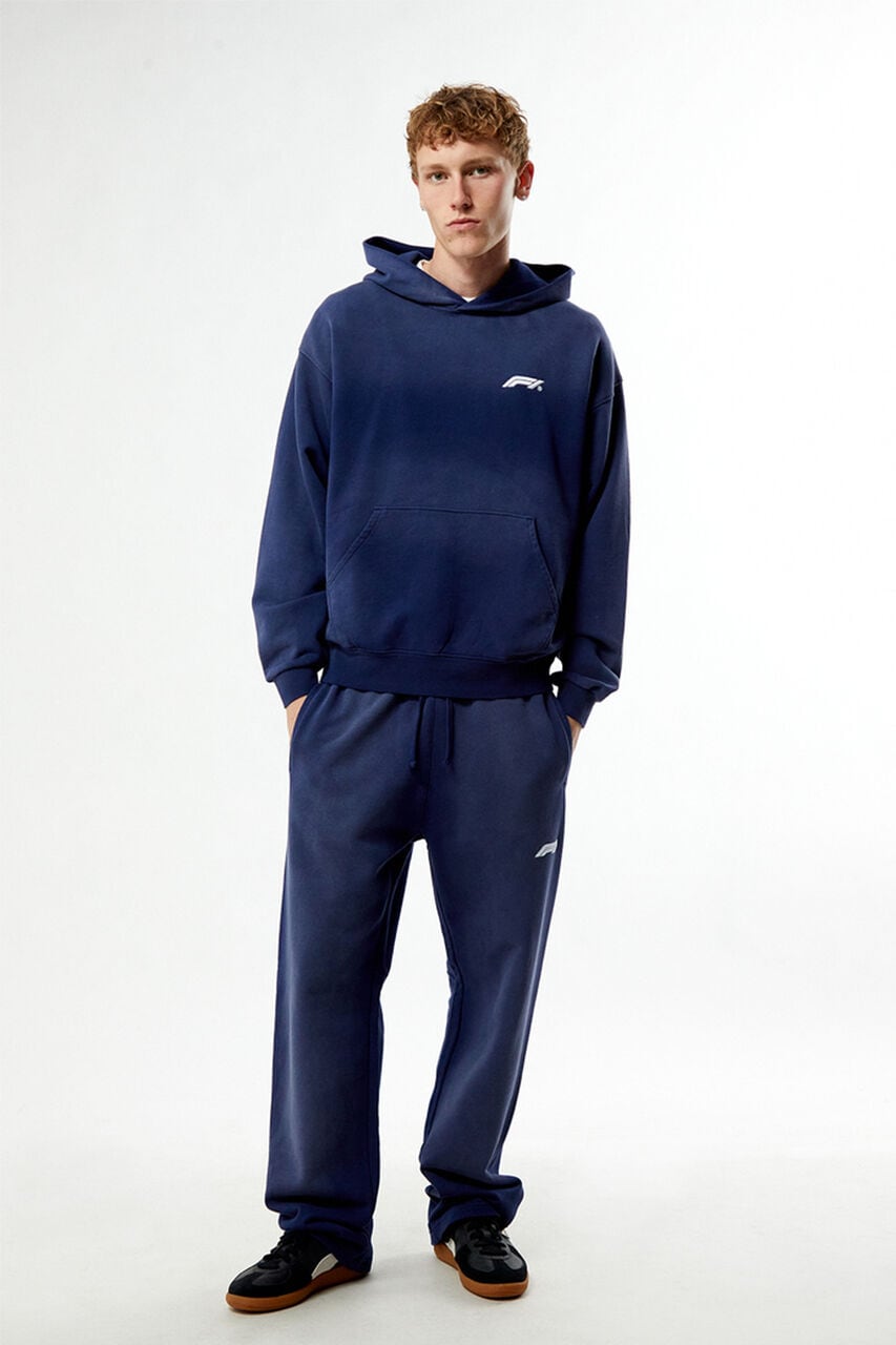 x Pacsun Las Vegas Washed Blue Logo Hoodie