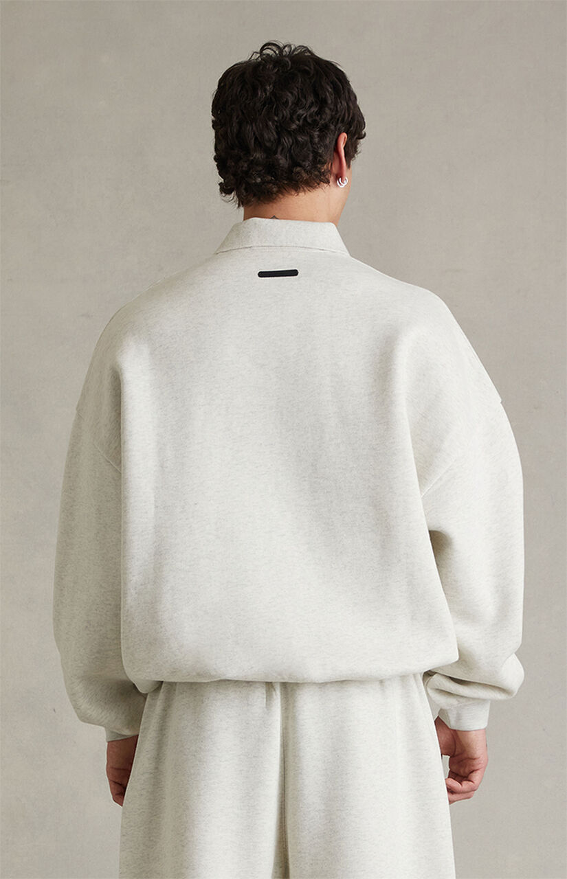 Oatmeal Heather Signature '90s Polo Sweatshirt