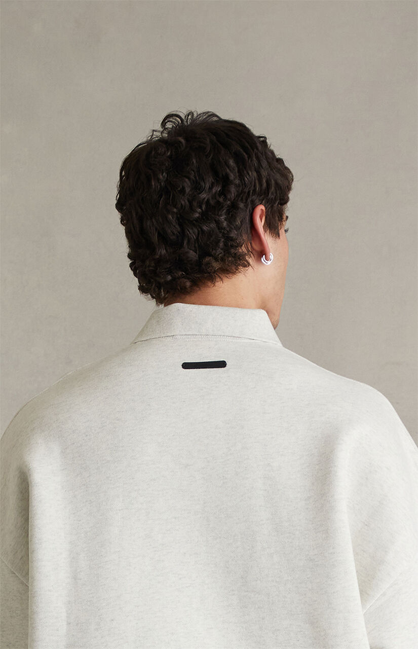 Oatmeal Heather Signature '90s Polo Sweatshirt
