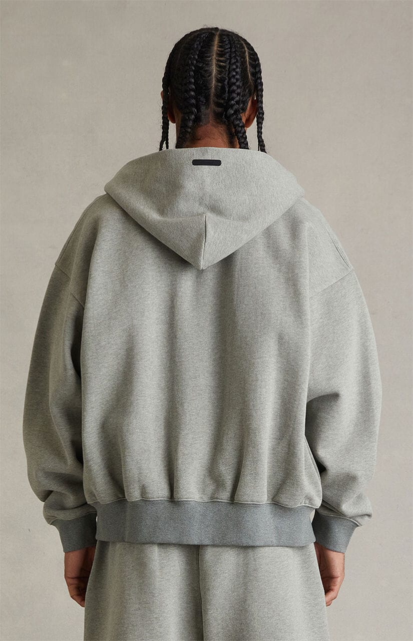 Concrete Heather Signature Classic Full Zip Hoodie