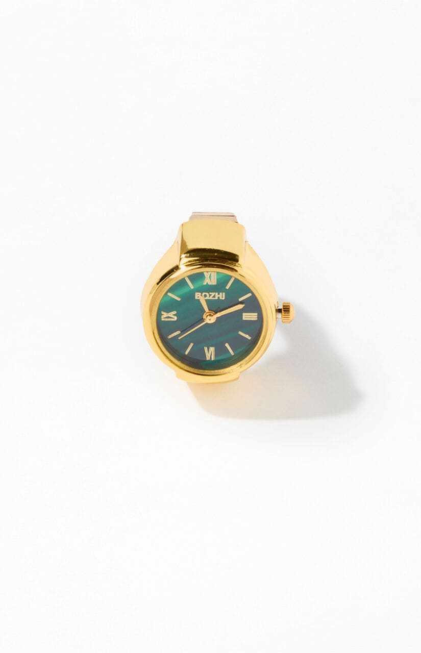 Gold Circle Watch Ring