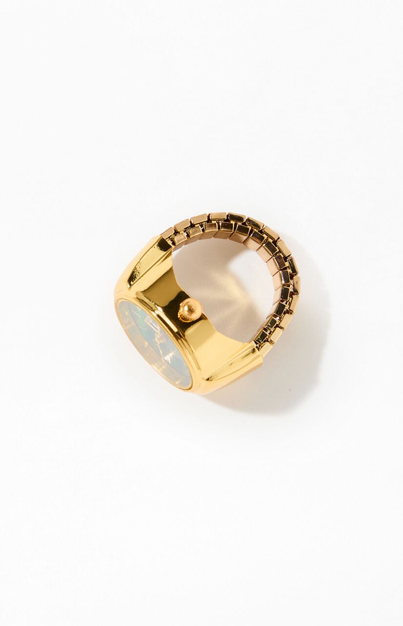 Gold Circle Watch Ring