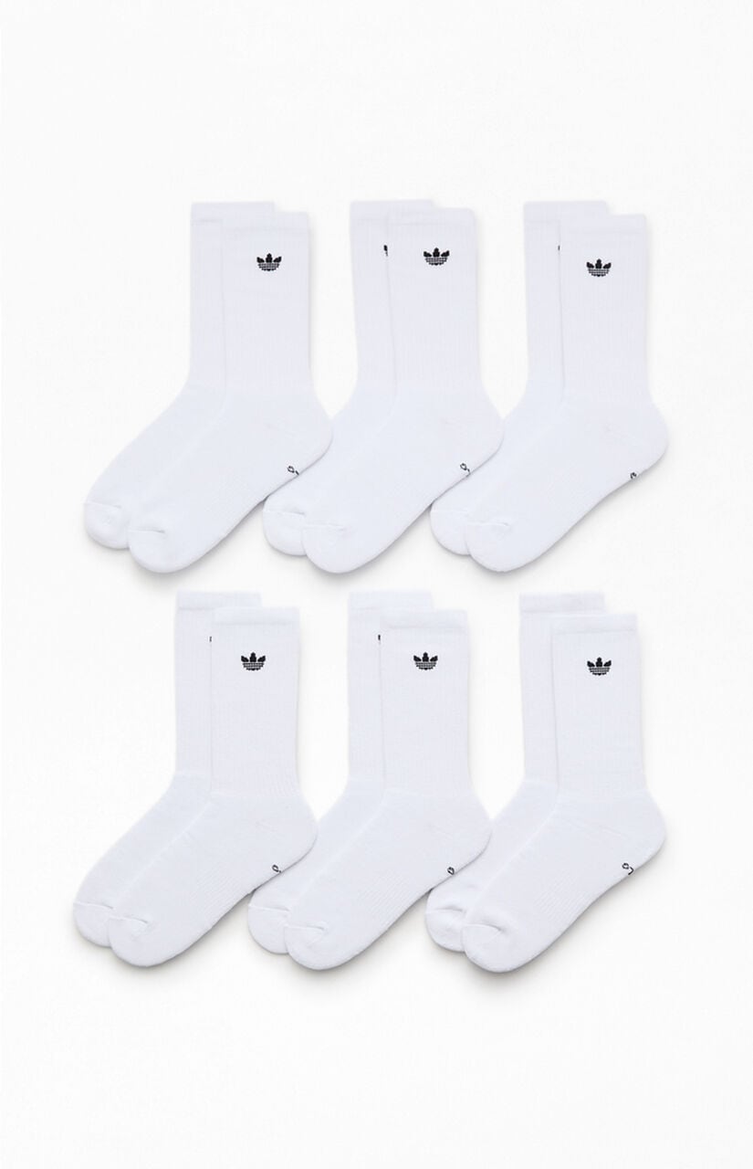 6 Pack Originals Trefoil Crew Socks