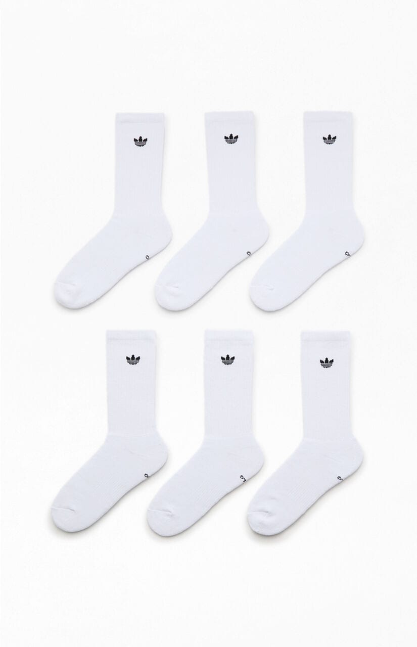 6 Pack Originals Trefoil Crew Socks