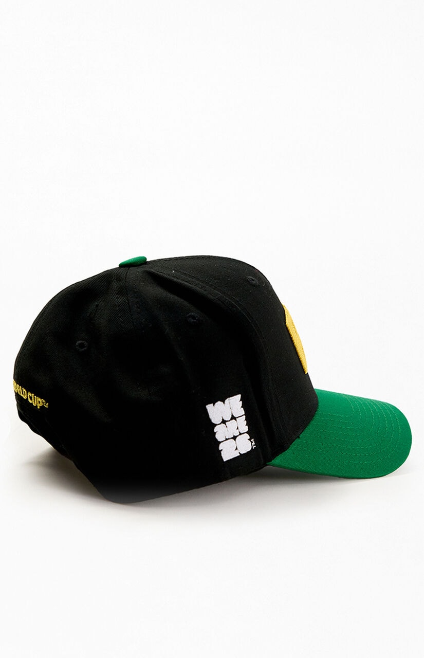 Embroidered Brazil Pro Crown Snapback Hat