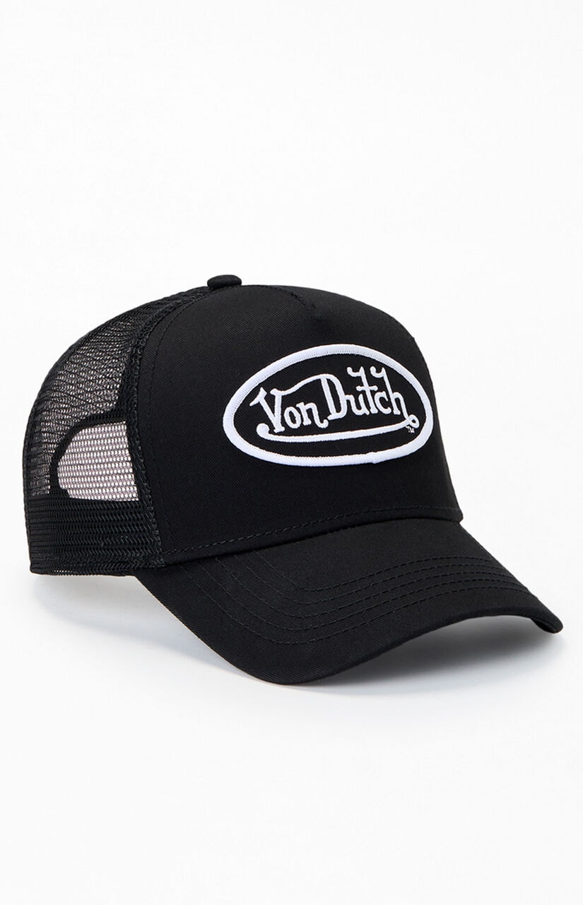 Black Staple Trucker Hat