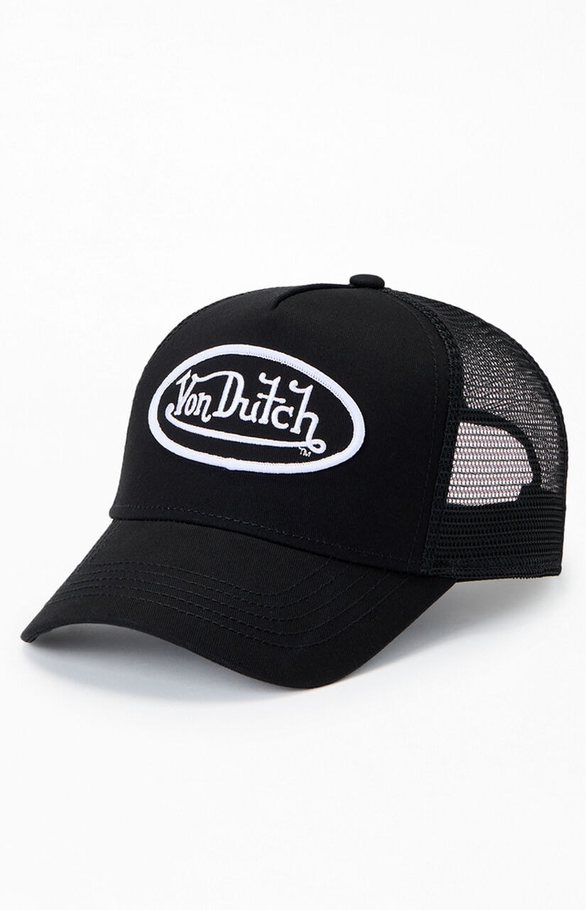 Black Staple Trucker Hat