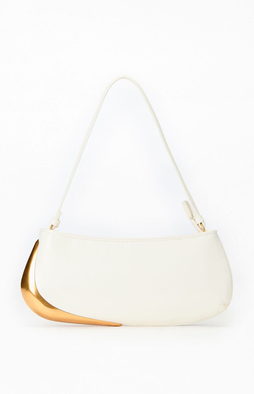 Halo Faux Leather Shoulder Bag