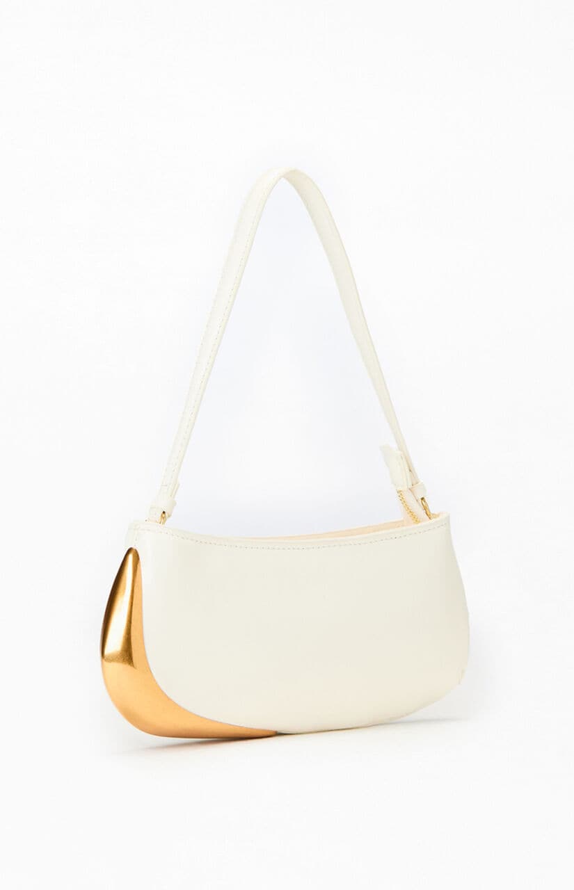 Halo Faux Leather Shoulder Bag