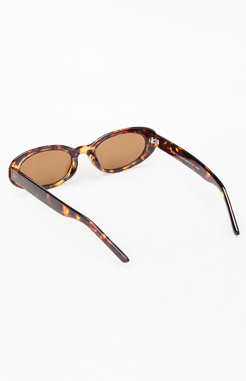 Zoe Tortoise Oval Sunglasses