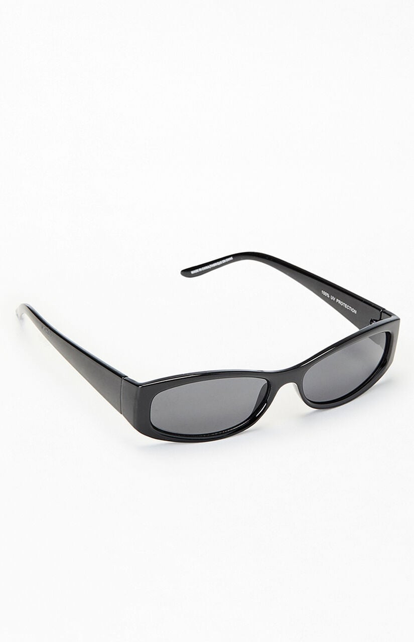 Romy Black Rectangle Sunglasses