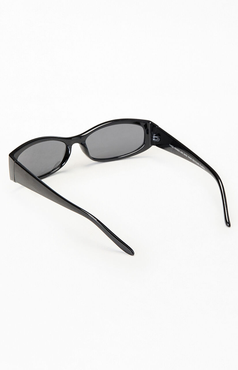 Romy Black Rectangle Sunglasses