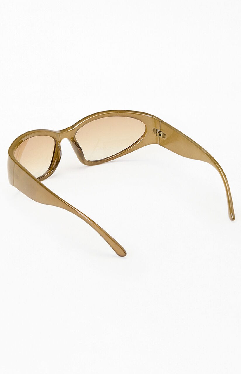 Jade Plastic Shield Sunglasses