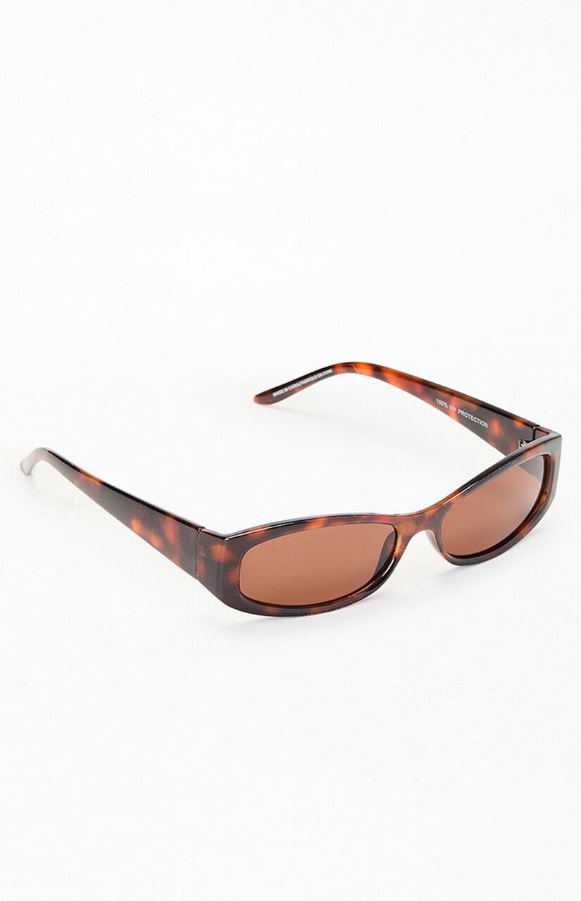 Romy Tortoise Rectangle Sunglasses