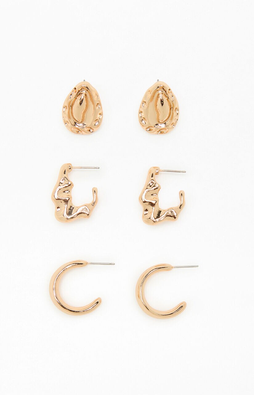 3 Pack Zoey Chunky Earrings