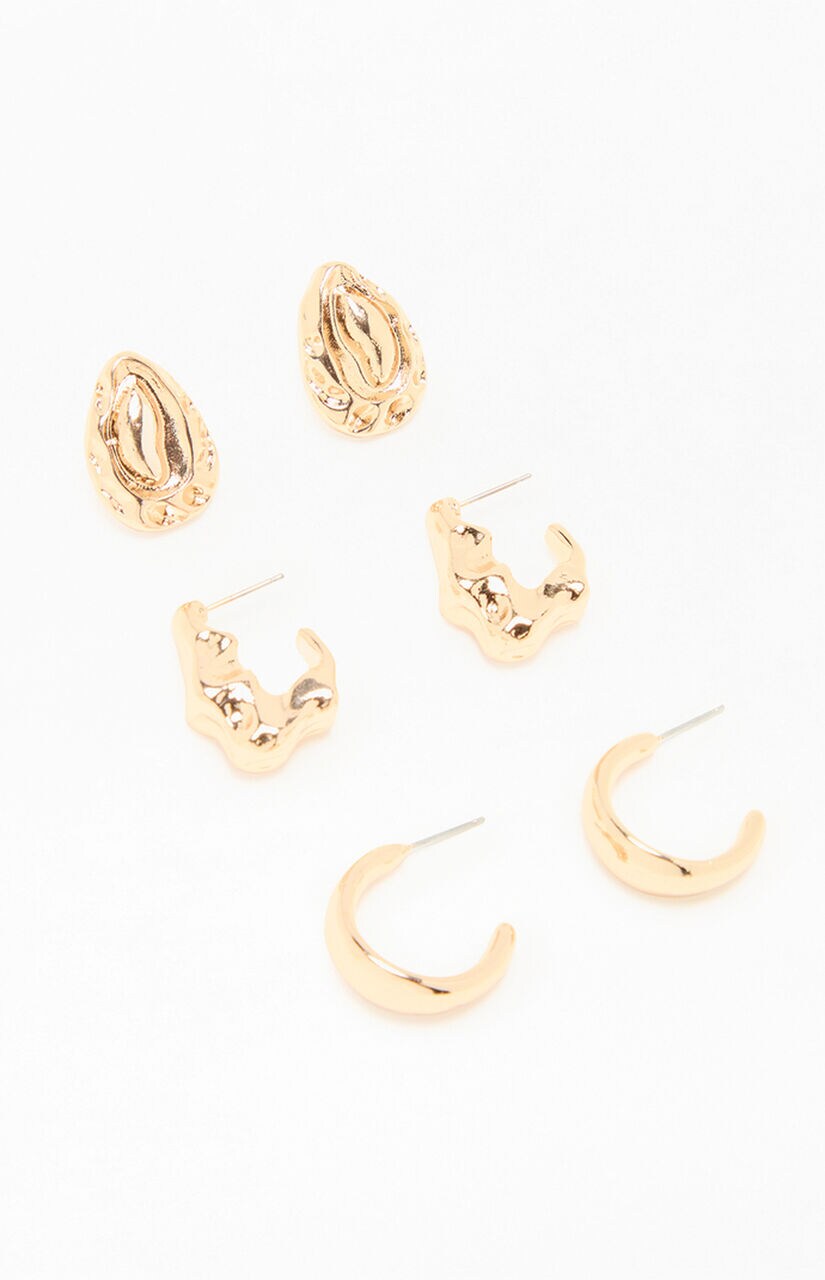 3 Pack Zoey Chunky Earrings