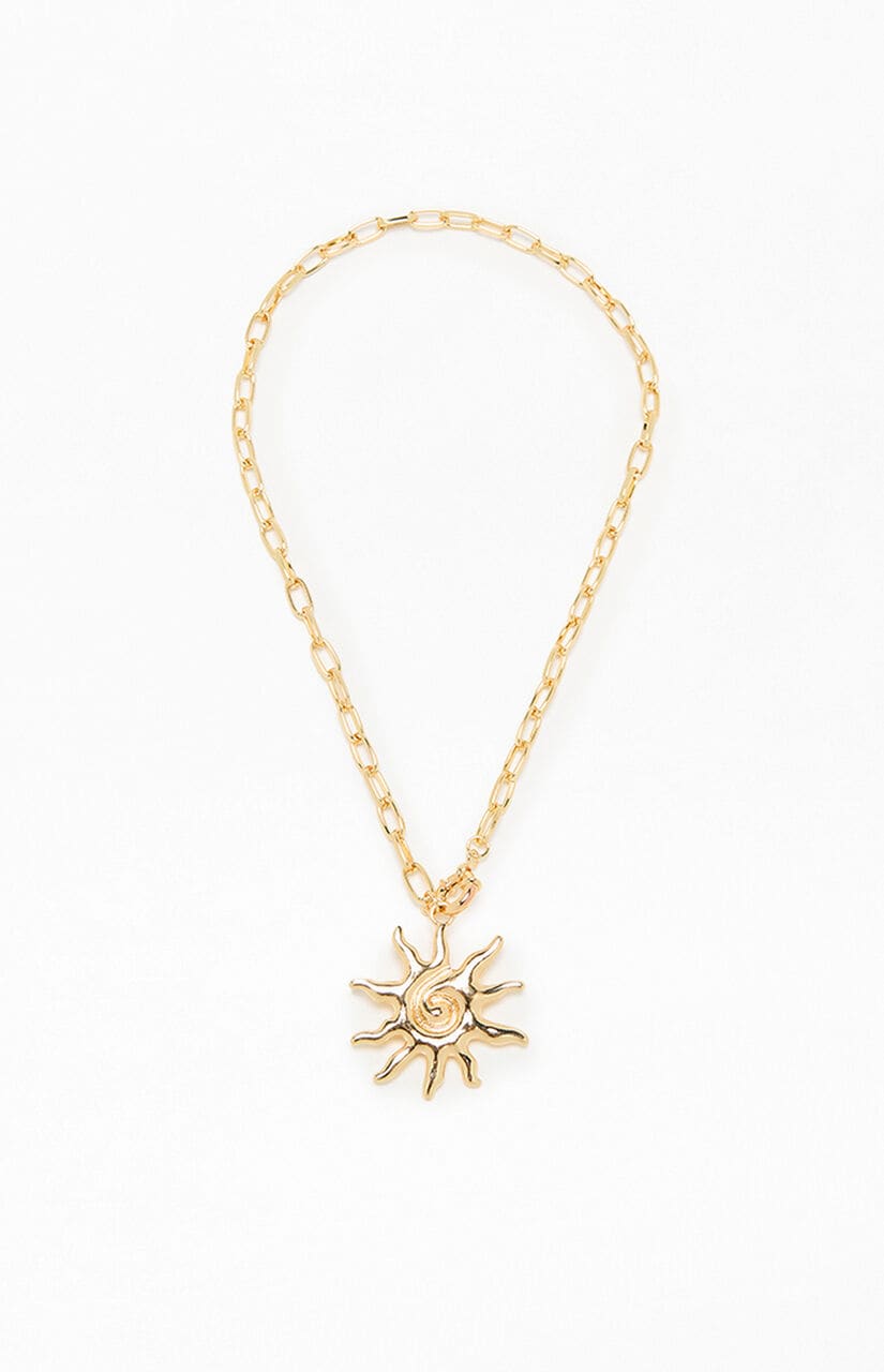 Sun Chain Pendant Necklace