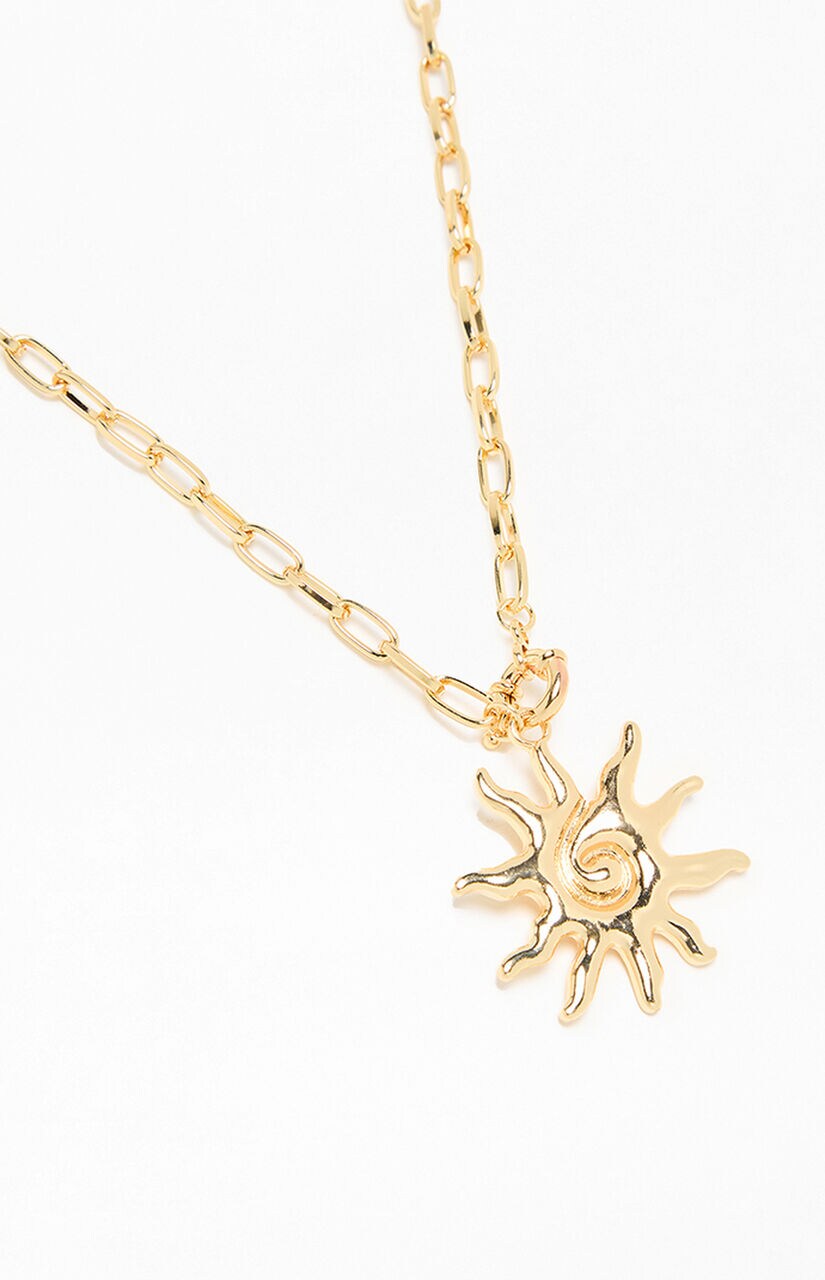 Sun Chain Pendant Necklace