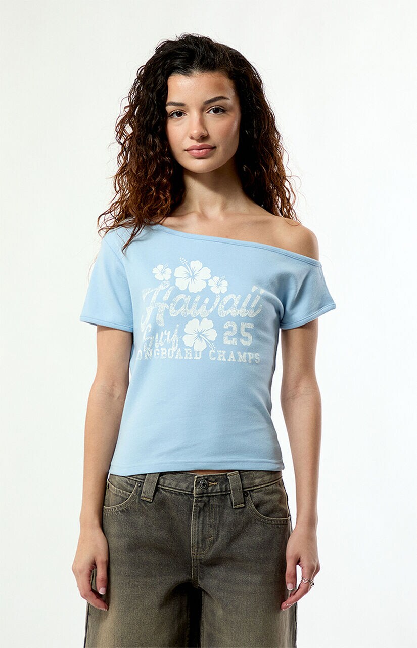 Hawaii 25 Off-The-Shoulder T-Shirt