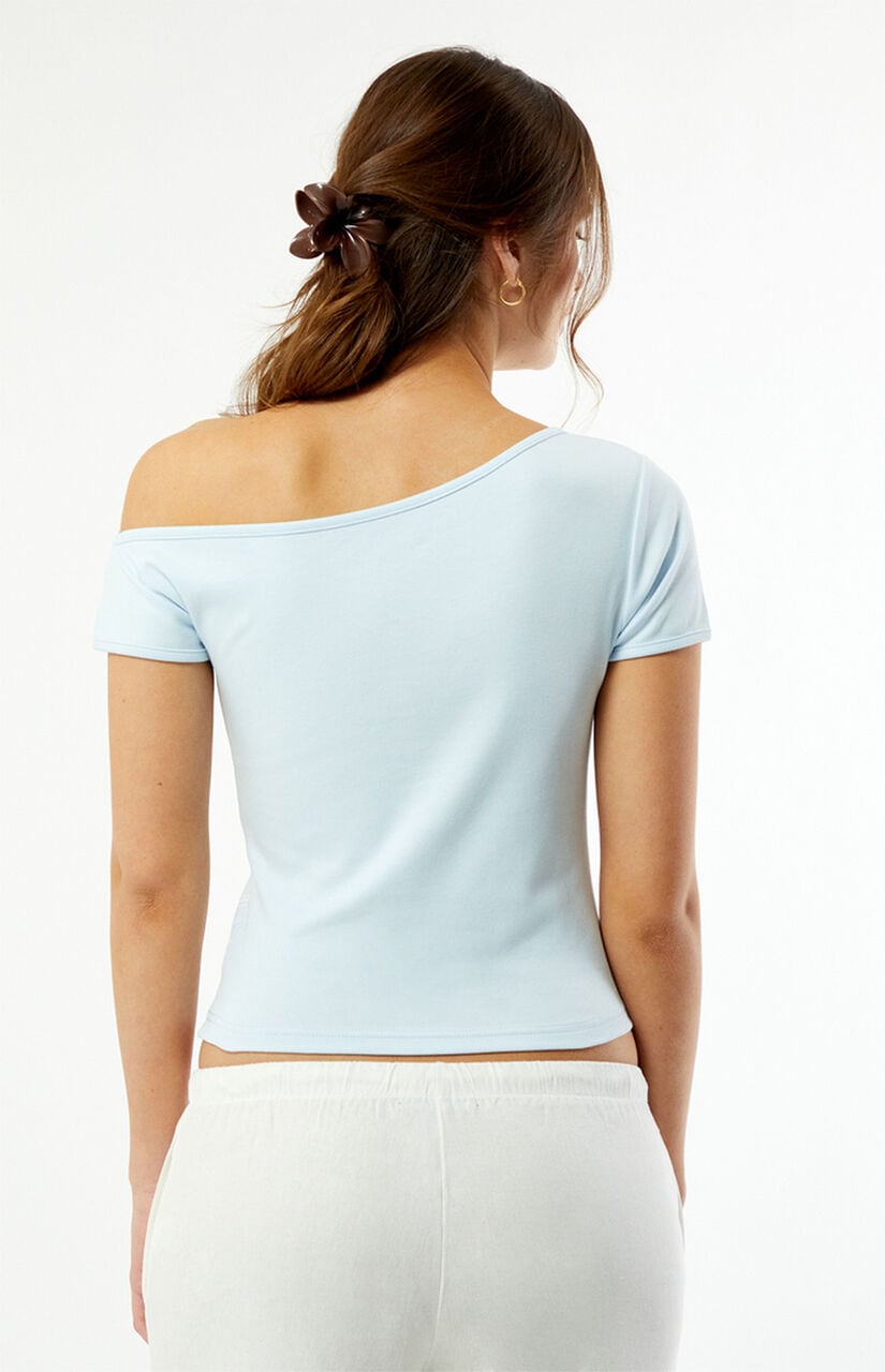 Flower Off-The-Shoulder Top