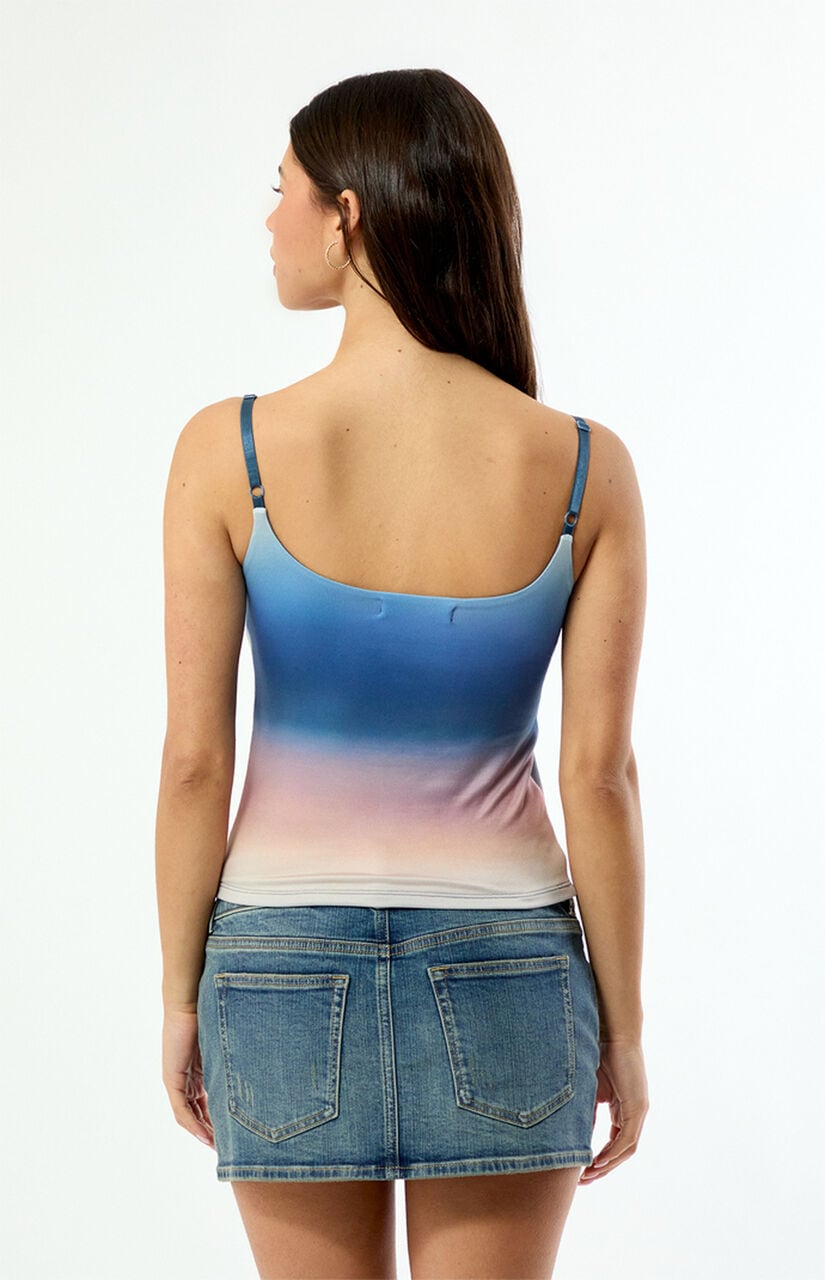 AOP Palm Sunset Tank Top