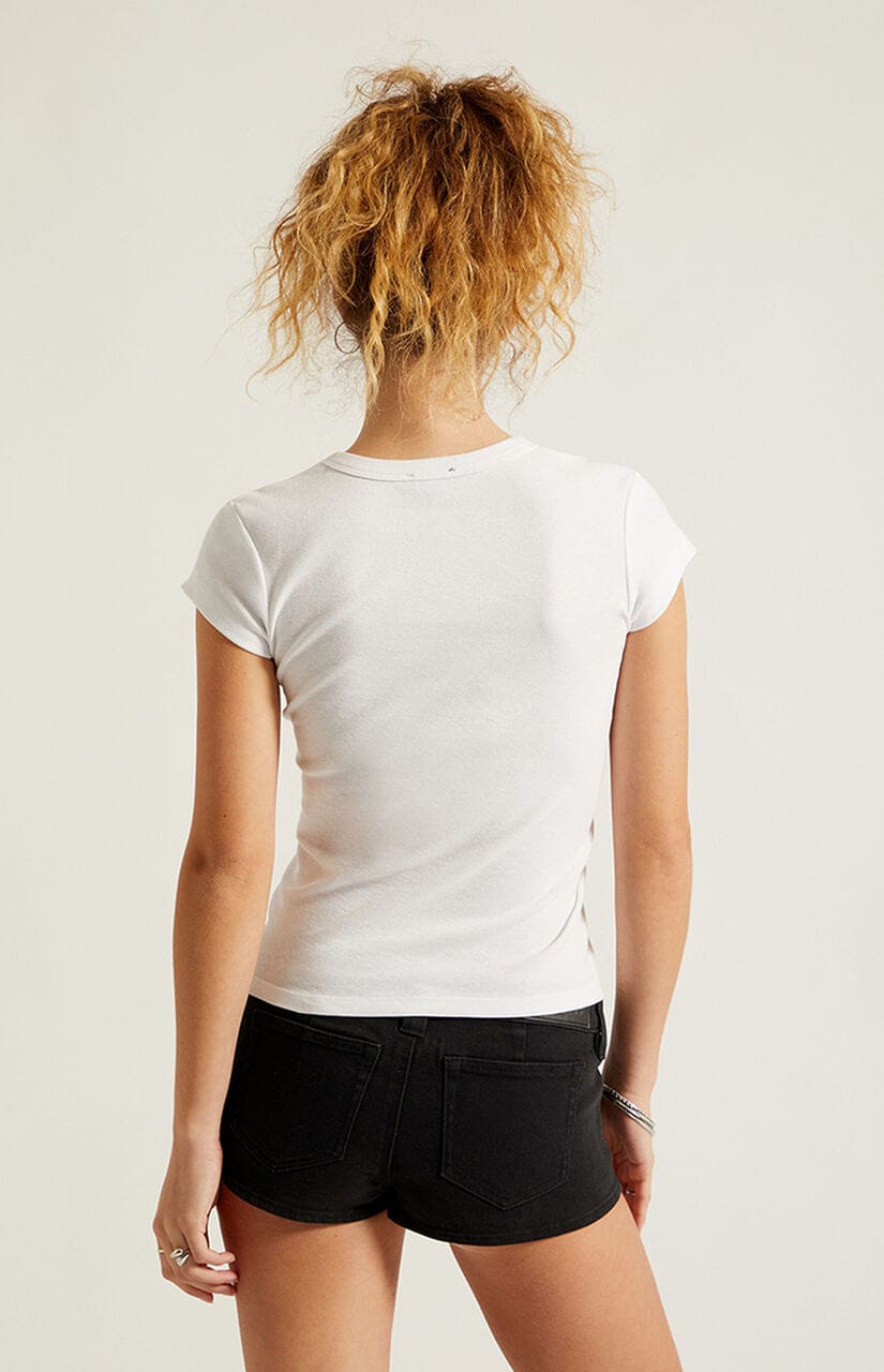 Izzy Ribbed Cinched T-Shirt