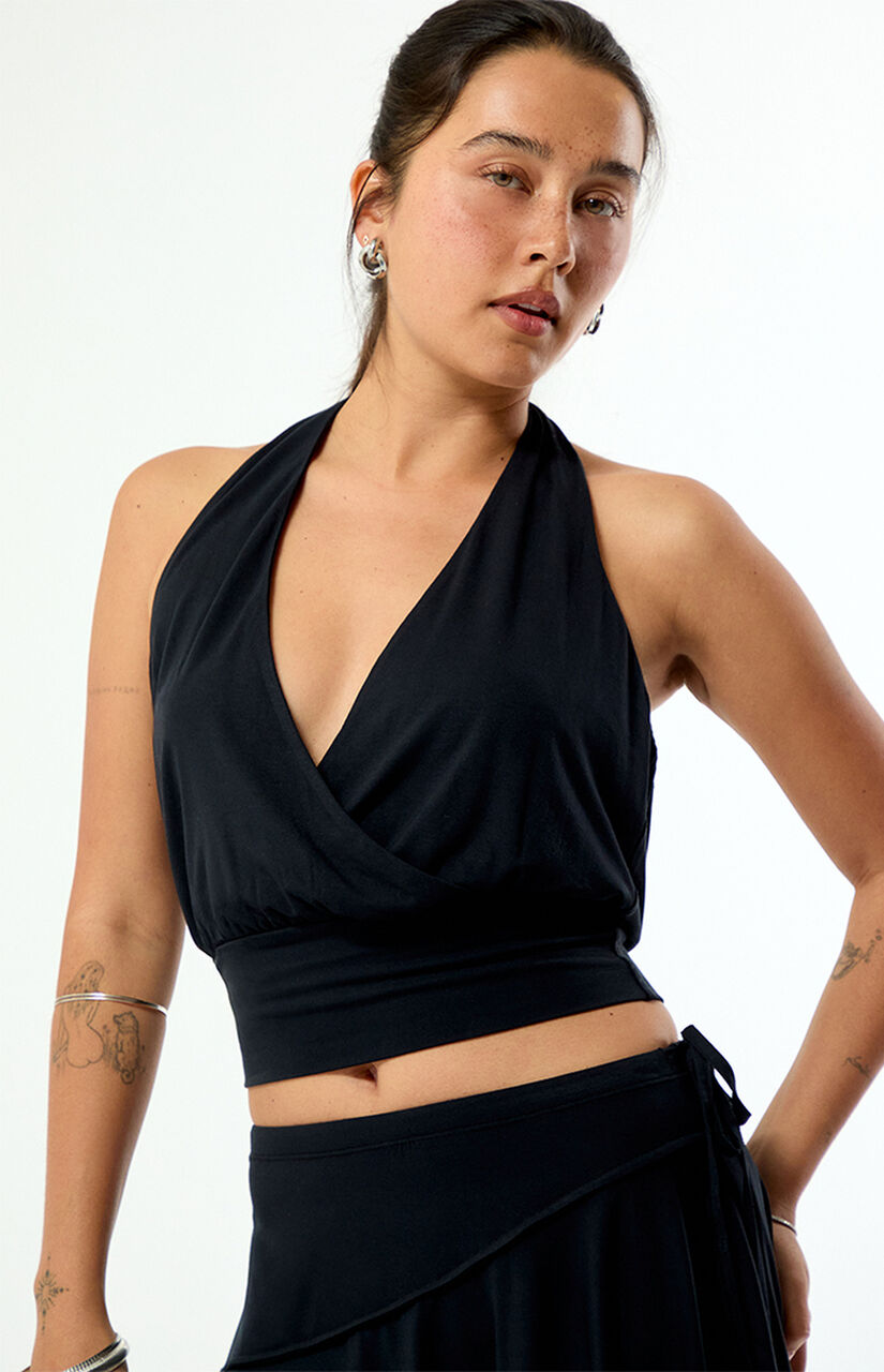 Layla Deep V Halter Top