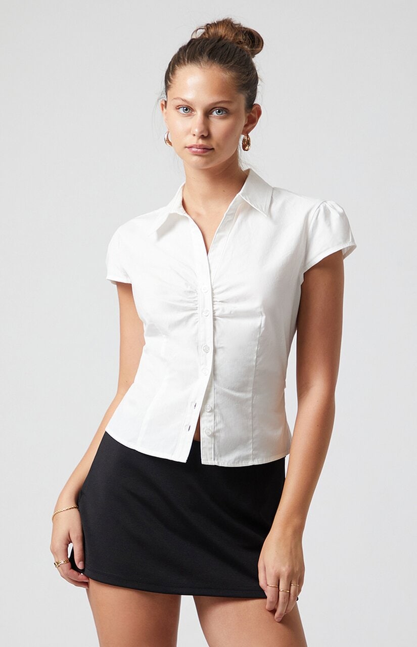 Audrey Button Up Collar Top