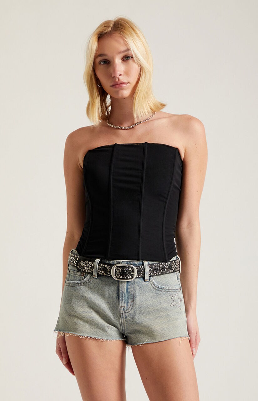 Briar Strapless Mesh Corset