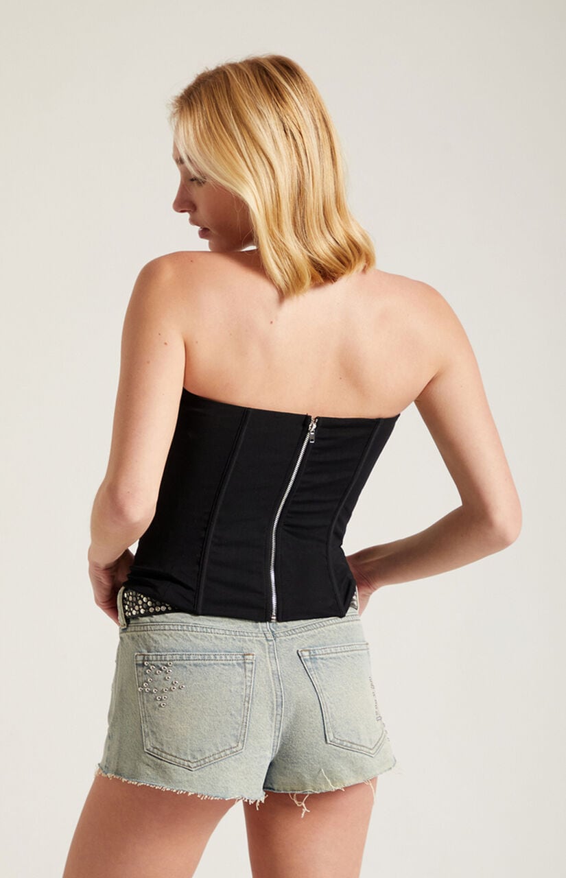 Briar Strapless Mesh Corset