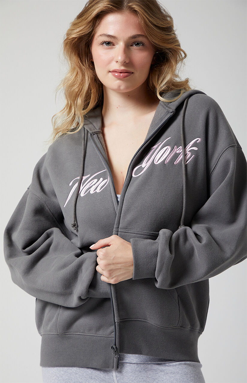 Active New York Fleece Zip Up Hoodie