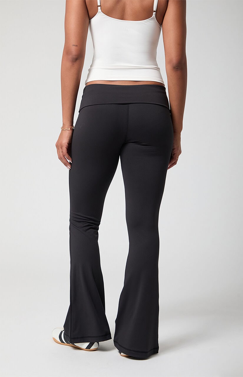 PAC WHISPER Active Fold-Over Waistband Flare Yoga Pants