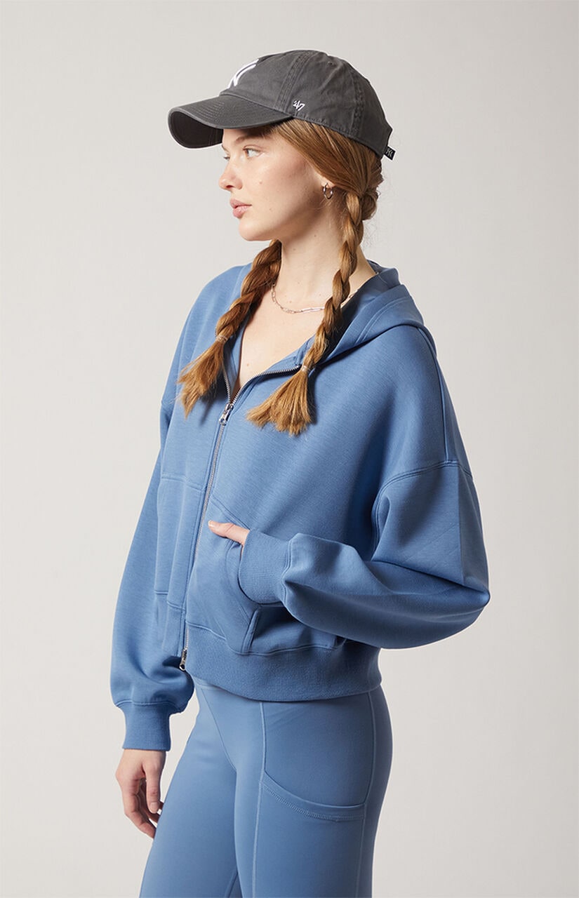 Active Sweat Alta Modal Cropped Zip Up Hoodie