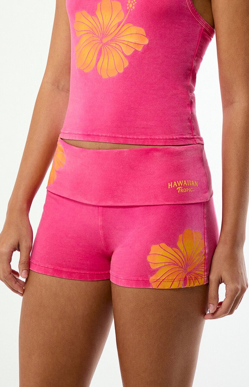 Fold-Over Biker Shorts