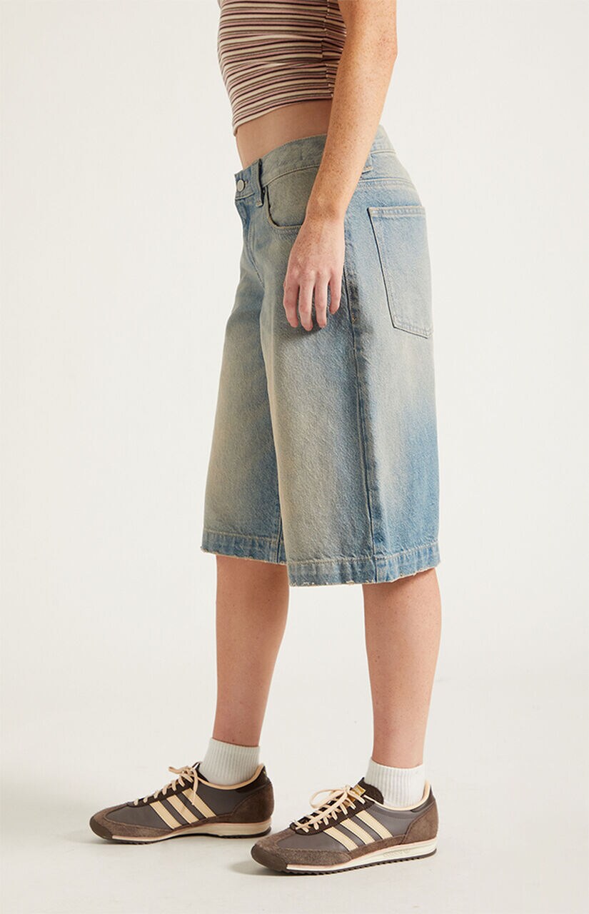 Peyton Extreme Jorts Light Blue Tint