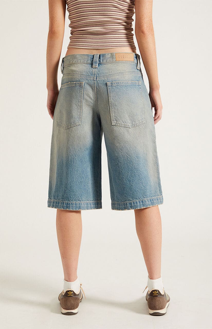 Peyton Extreme Jorts Light Blue Tint