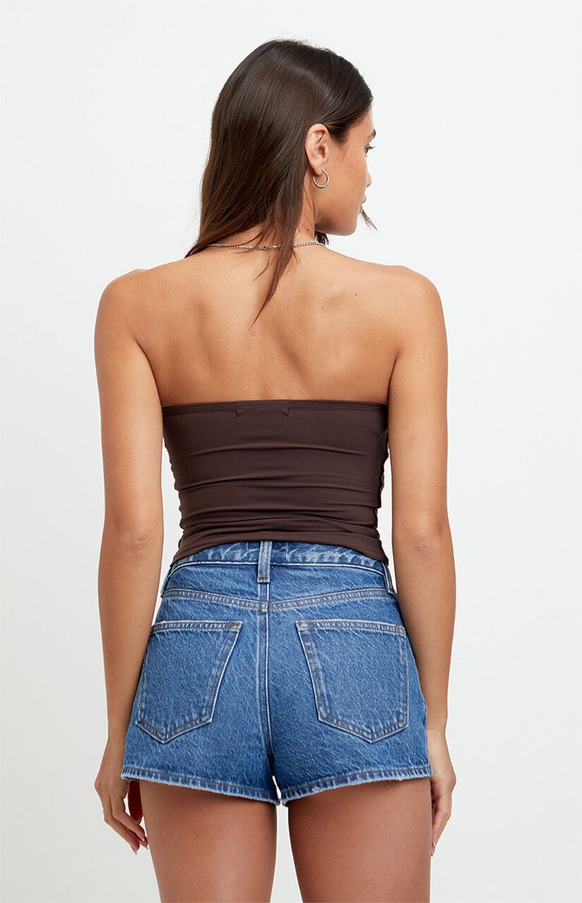Ivy High Waisted Festival Jean Shorts Indigo
