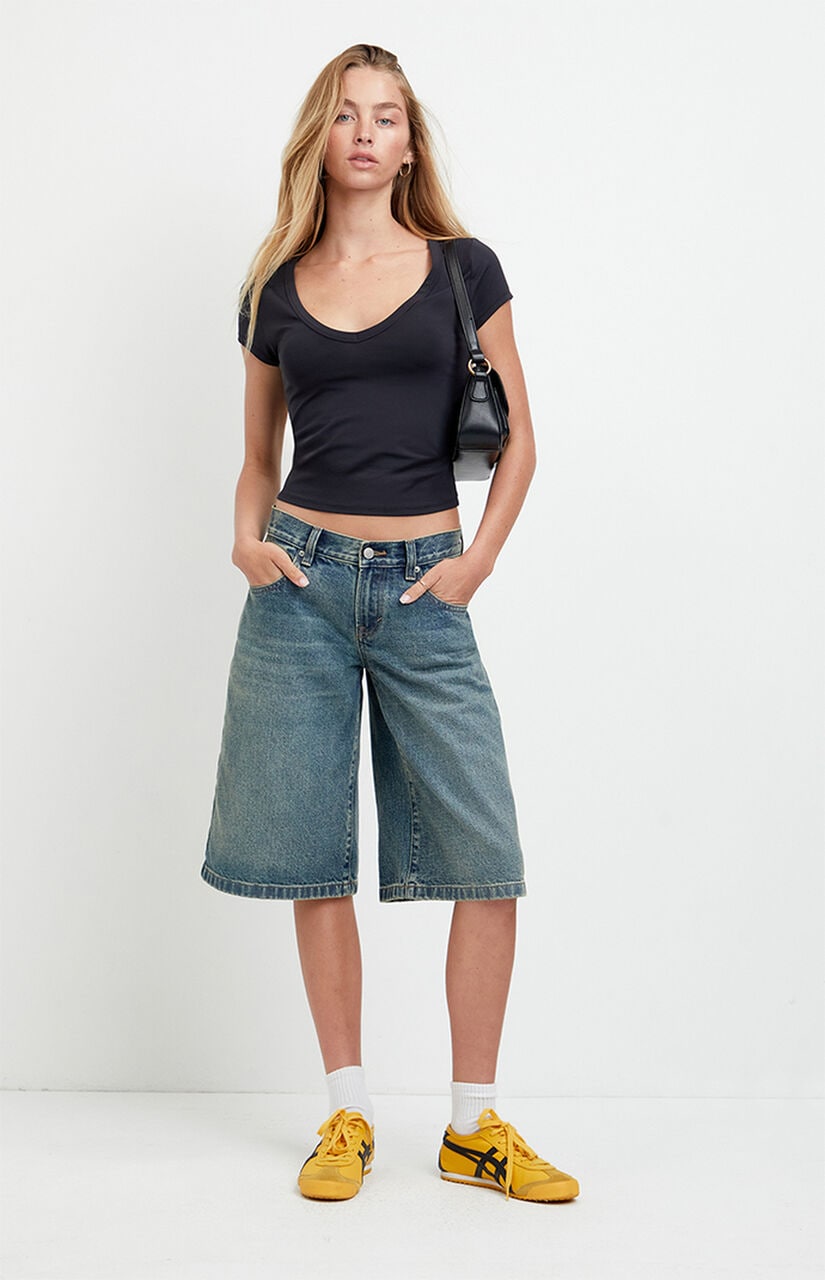 Peyton Extreme Jorts Dark Blue