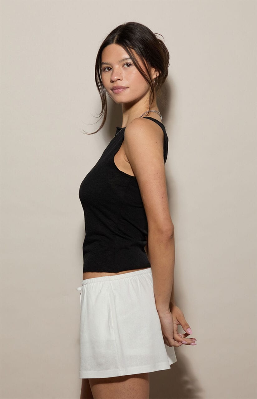 Linen Mini Skort