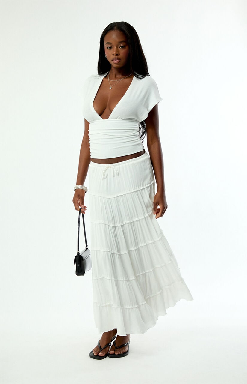 Tiered Maxi Skirt