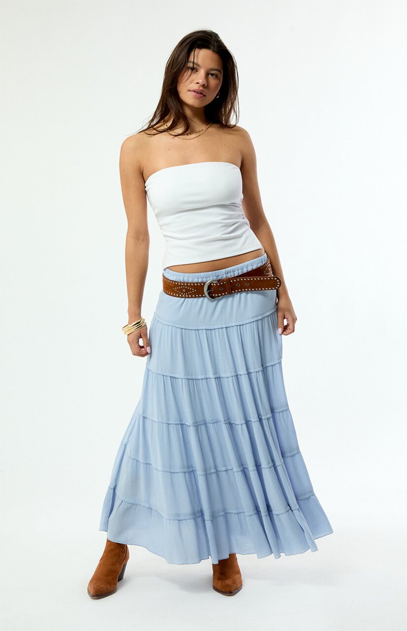 Tiered Maxi Skirt
